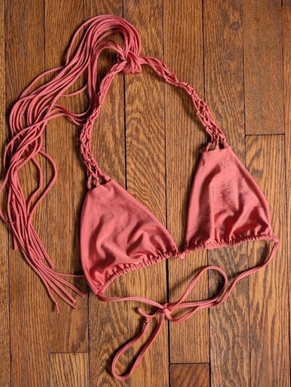 Mikoh Woven String Triangle Bikini Top